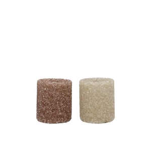 Lexie Cozy Sand Candle Holder Straight Ass 7x7x7cm