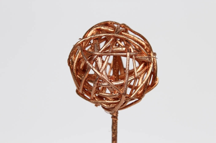 Bruce Ball 5cm on stem Copper