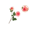 Silk Dahlia 2x Peach/pink Real Touch 60cm Nm