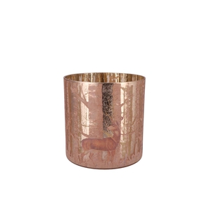 Ruby Gold T-light Deer 8x8cm Nm
