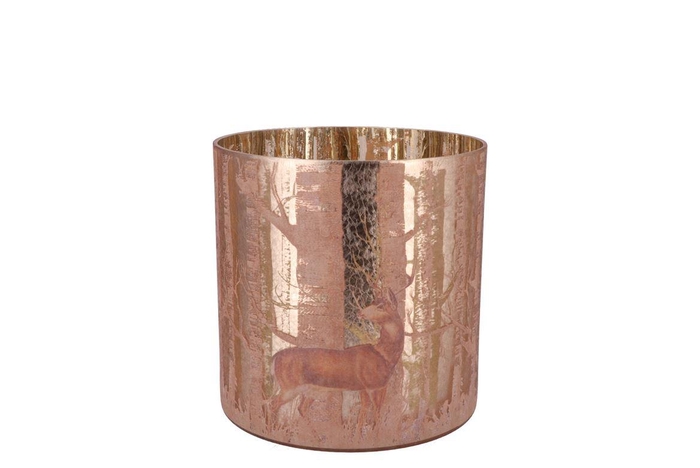 <h4>Ruby Gold T-light Deer 8x8cm Nm</h4>