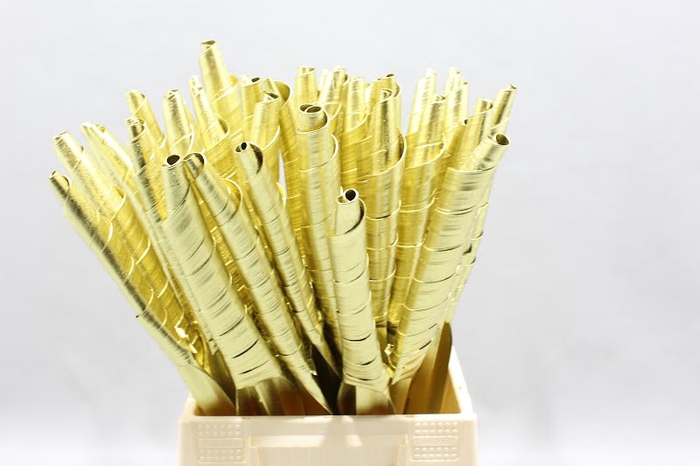 <h4>Pandanus Tubes Kl Goud Geverfd</h4>