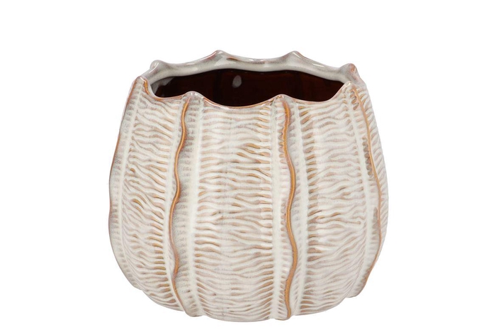 <h4>Sifan White Pot Structure 16x16x12cm</h4>