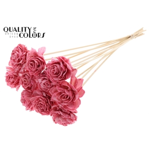 Shola Dahlia 6cm on stem Wax Light Pink
