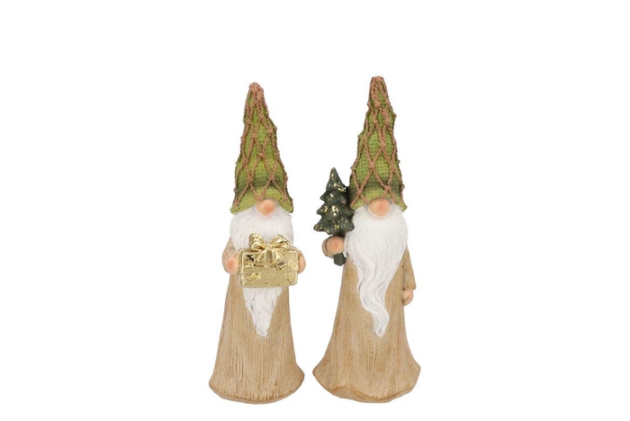 <h4>Lesly Sand X-mas Gnome Ass 13x10x32cm</h4>