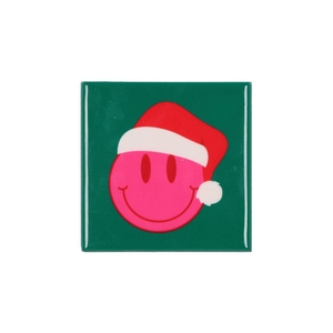 Tile Smiley Xmas 10x10x1cm Nm