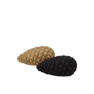 Jingle Gold/black Pinecone Ass 10x5x5cm Nm