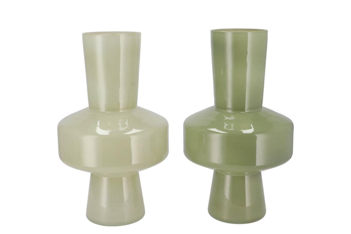 Beau Summer Green Vase Tall Ass 18x18x31cm