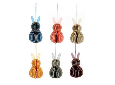 <h4>Hanger Bunny Foldy Paper H10 6ass</h4>