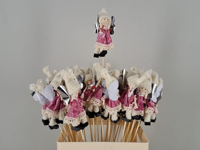 <h4>Stick Angel 9cm Red/Wht 85346</h4>