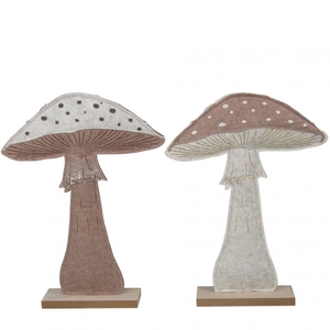 Autumn Deco mushroom 22.5*5*30.5cm ass.