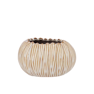 Ella White Pot Oval Ass 16x12x10cm