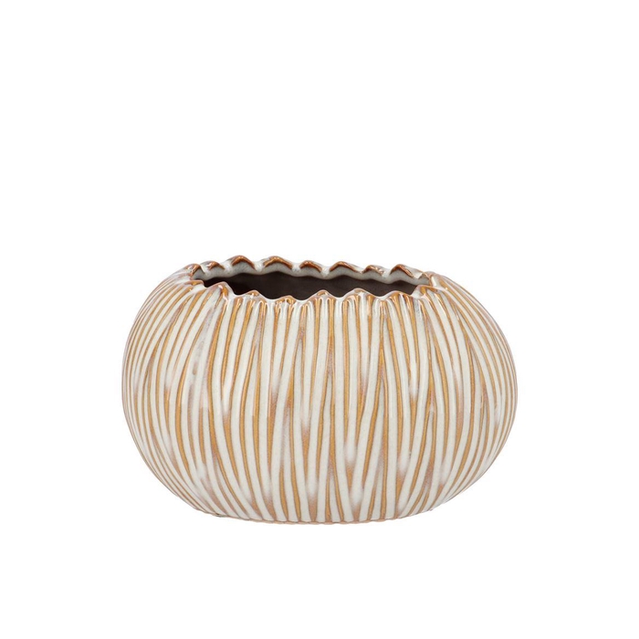 <h4>Ella White Pot Oval Ass 16x12x10cm</h4>