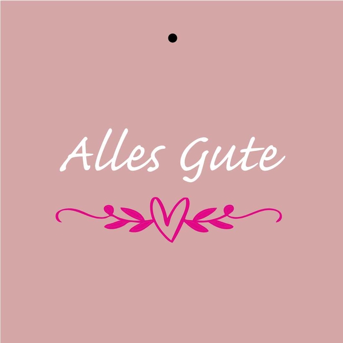 Labels Kaart 7*7cm x20 Alles Gute