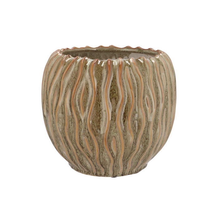<h4>Finn Scottish Green Structure Pot 24x24x22cm</h4>