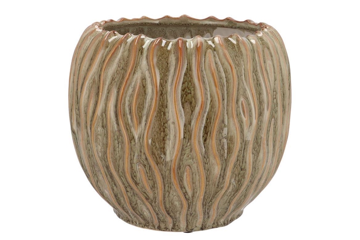 Finn Scottish Green Structure Pot 24x24x22cm