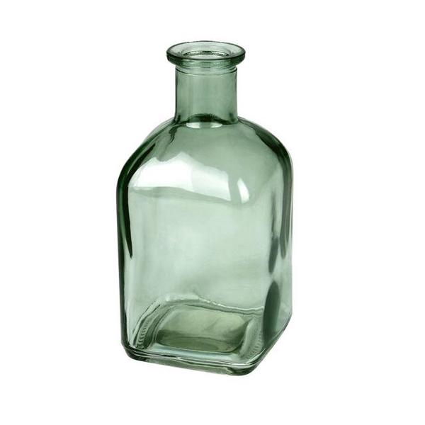 <h4>Vaas Bamako glas L6.5xB6.5xH13cm mosgroen transp.</h4>