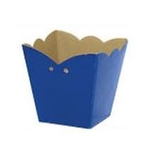 <h4>CACHEPOT VIOLETA 11,5 CM X 10,5 CM X 08 CM C/10 UN LISO AZUL ESCURO</h4>