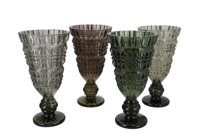 Fenna Dark Green Mix Vase Stand Ass 16x30cm Nm