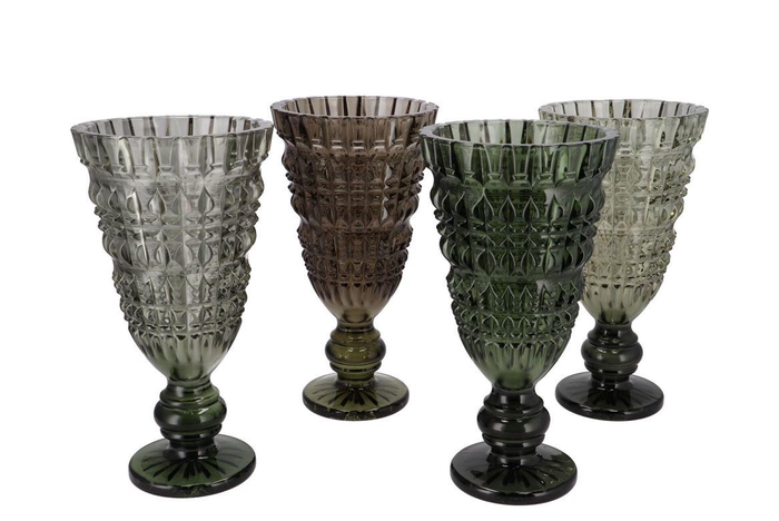 <h4>Fenna Dark Green Mix Vase Stand Ass 16x30cm</h4>