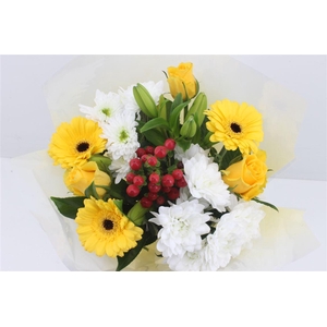 Boeket 3 Roos 3 Germini Geel