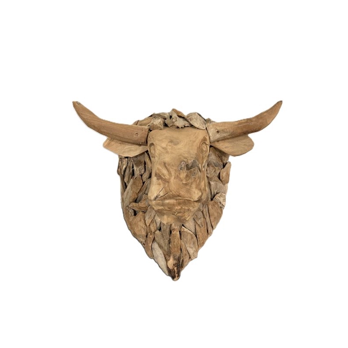 <h4>Buffelo Head Teak Banteng L50W50H40</h4>