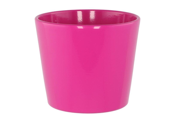 <h4>Ceramic Pink Shiny Pot 15cm Nm</h4>