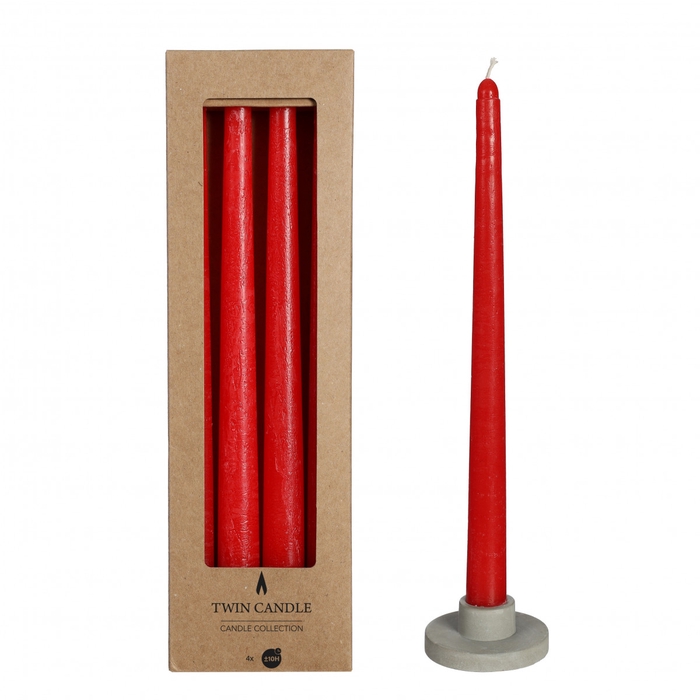 <h4>Candle Dinner candles d2.1*30cm rust.x4</h4>