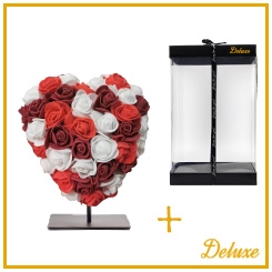 Arr6 Deco Foam Hart 15cm - Ro/bo/wit