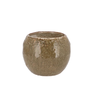 Iron Stone Sand Ball Pot 16x16x12cm
