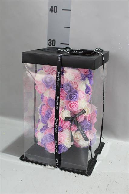 <h4>*DIV BEER ZIJDE ROOS MIX 28 CM</h4>