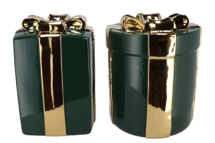 <h4>Joy Majestic Dark Green Vase Present 23x35cm</h4>