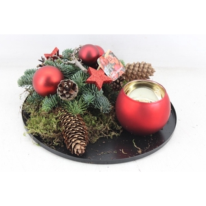arr5 Kerst MB - Black plate L Red bolwax
