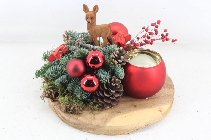 <h4>arr5 Kerst MB - Hout luxe schijf wax red hert</h4>