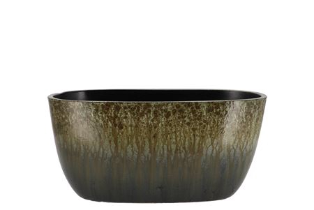 <h4>Jade Forest Green Bowl Orchid 43x17x15cm Nm</h4>