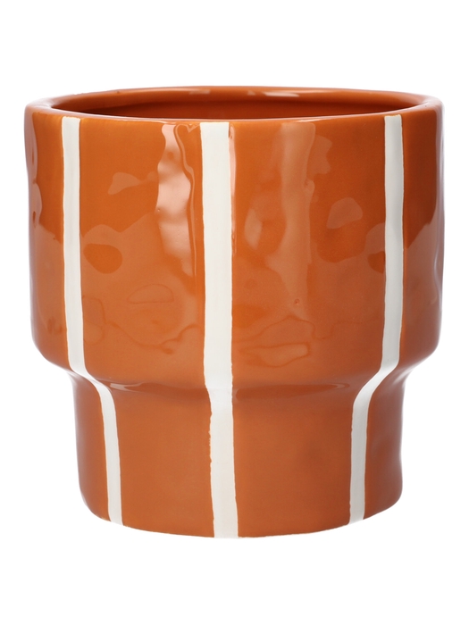 DF03-710163659 - Pot Ariona d15xh14.8 terra+white stripes