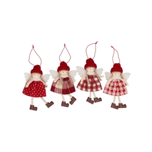 Loulou Jolly Red Hanger Girl With Hat Ass 8x2x14cm