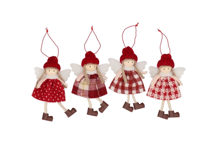 <h4>Loulou Jolly Red Hanger Girl With Hat Ass 8x2x14cm</h4>
