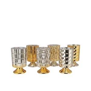 Jazz Cozy Gold T-light On Foot Ass 10x17cm