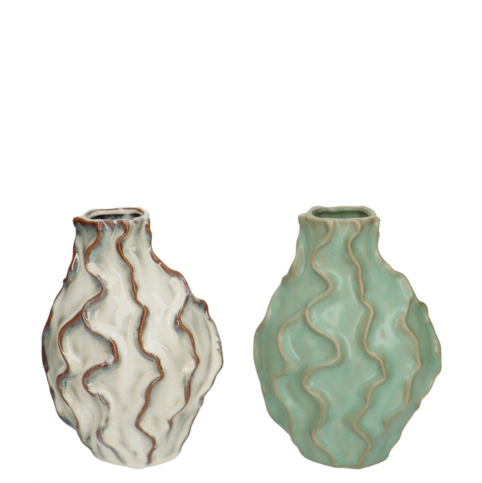 Keramiek Pozos vaas d15*21cm