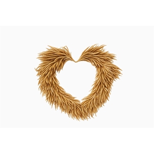 Wr Silkworm Heart Shape Natural 40cm