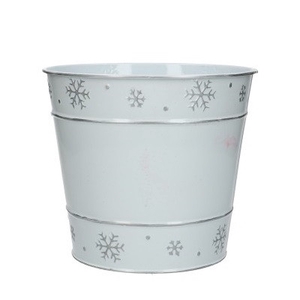 Kerst Zink sneeuwvlok d18*16cm