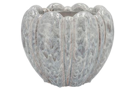 <h4>Inga Grey Pot Round Active Glaze 32x32x26cm Nm</h4>