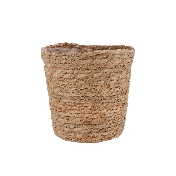 <h4>Seagrass Straw Basket Pot Brown 22x22cm</h4>