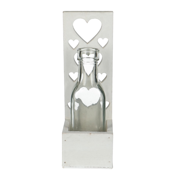 <h4>Valentine Glass Heart 1bot.d03/5*16cm</h4>