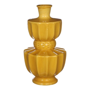 Bellagio vase D.11 h.20 cm mustard
