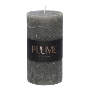 DF09-731283200 - Pillar candle Lucian d6.8xh15 rustic antracite