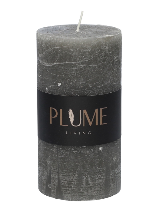 <h4>DF09-731283200 - Pillar candle Lucian d6.8xh15 rustic antracite</h4>