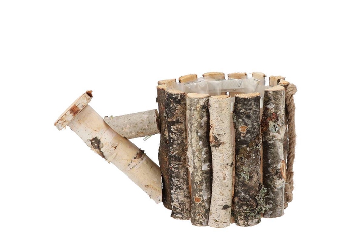 Nature Birch Water Planter 15x15cm Nm