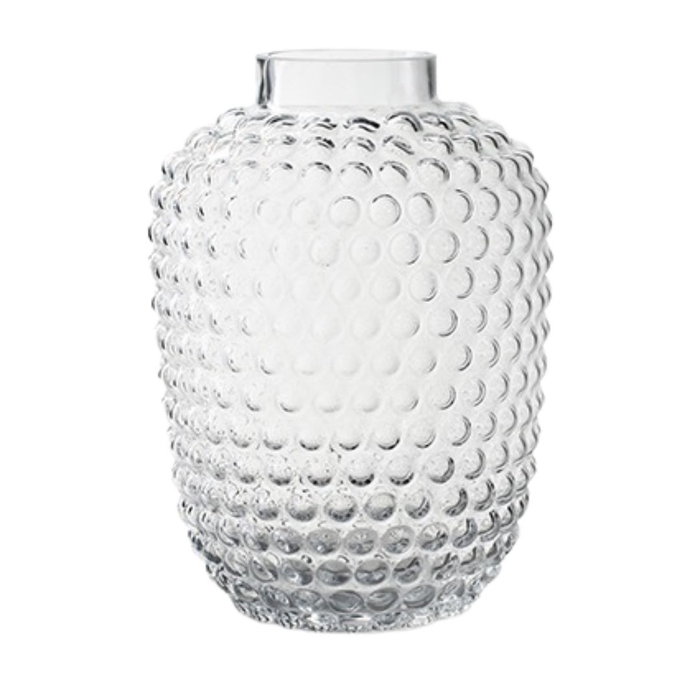 Glass vase bobble d18 25cm